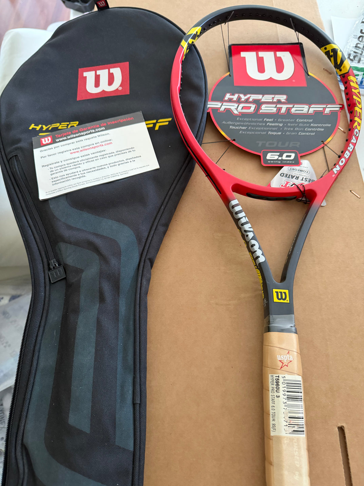Tennis Racket Wilson hyper Pro Staff 6.0 95 43/8 Super Rare