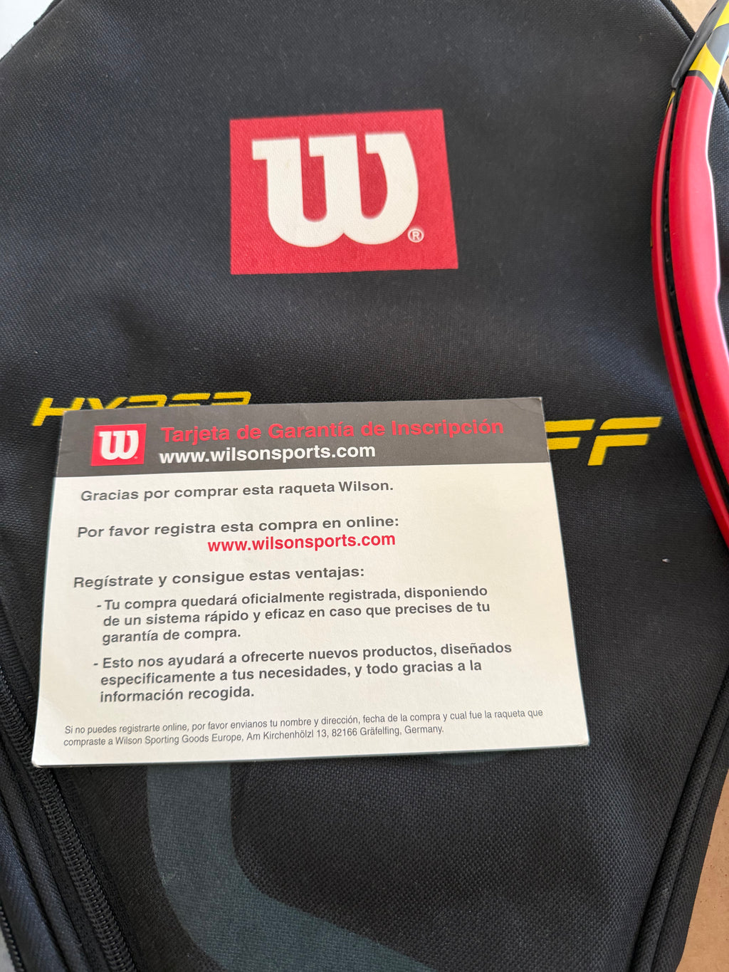 Tennis Racket Wilson hyper Pro Staff 6.0 95 43/8 Super Rare